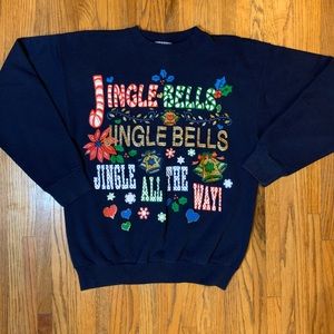 Vintage Jingle Bells Ugly Christmas Sweater